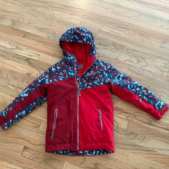 Red Marmot Kids size small snow bib and jacket set - Picture 1 of 2